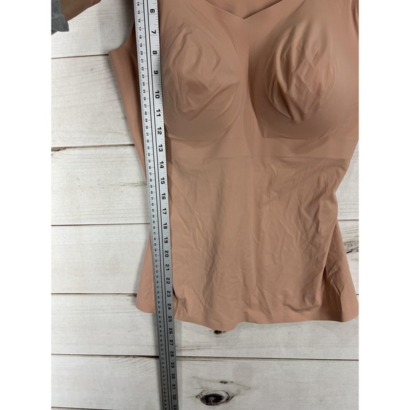 Evelyn & Bobbie Defy Bra Tank Top Womens XL Beige Shapewear Padded Seamless - Picture 6 of 8